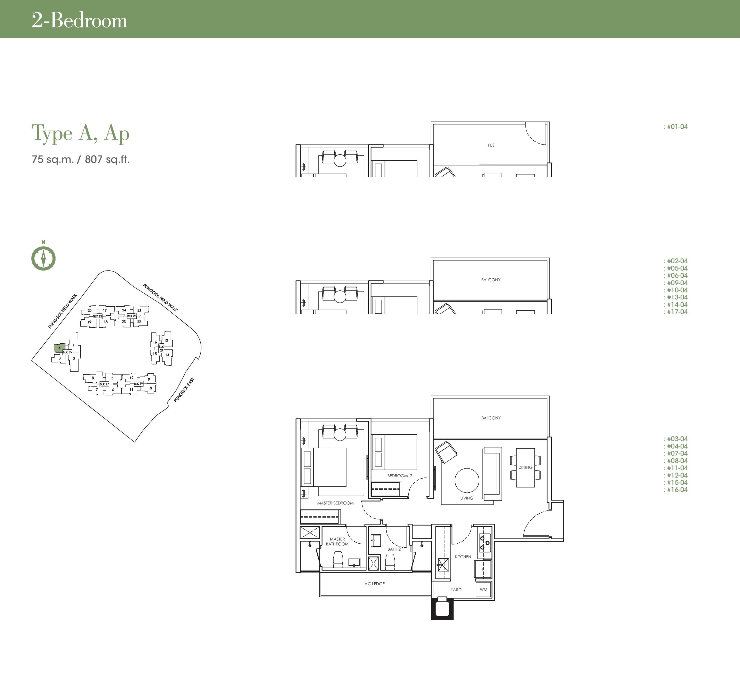 Waterwoods 2 Bedroom Floor Plan 1